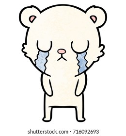 crying polar bear cartoon