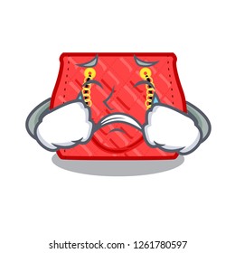 Crying quilted purse by shape character fuuny