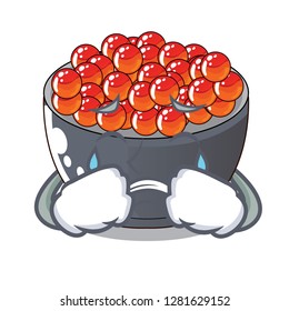 Crying salmon roe character ready to eat