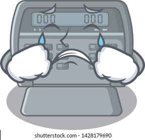 Crying security alarm sticks on character wall