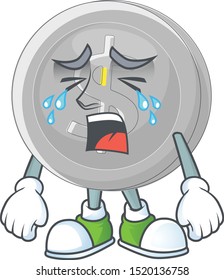 Crying silver coin currency for bill payment