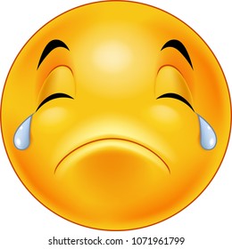 Crying smiley emoticon