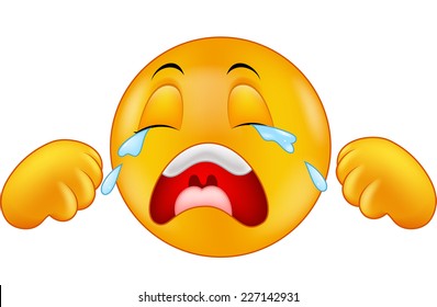 Crying smiley emoticon