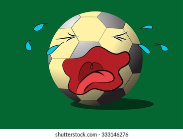 Crying soccer Ball