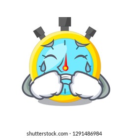 Crying stowatch on a mascot wood table