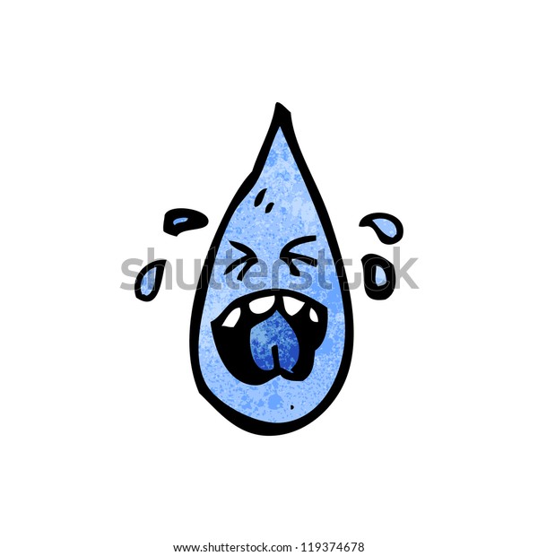 Crying Teardrop Cartoon Stock Vector (Royalty Free) 119374678