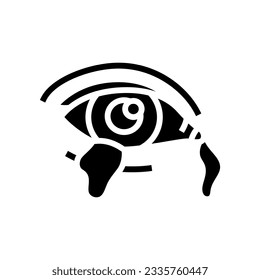 crying tears sad mood glyph icon vector. crying tears sad mood sign. isolated symbol illustration