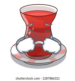 Crying turkish tea in the saucer characters