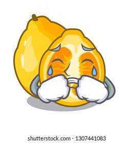 Crying ugli fruit in the cartoon fridge