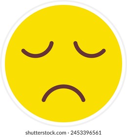 Crying vector icon. Can be used for printing, mobile and web applications.