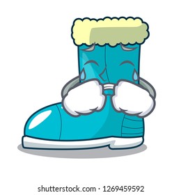 Crying winter boot on the character rak