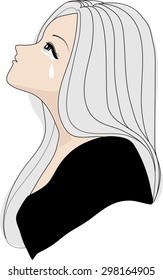 crying woman