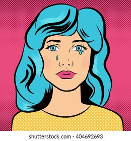 1,146 Crying woman pop art Images, Stock Photos & Vectors | Shutterstock