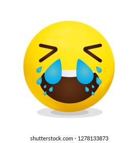 crying yellow emoji