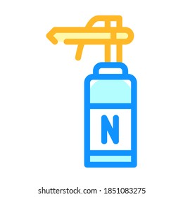 vector de icono de color de herramienta de criodestrucción. signo de herramienta de criodestrucción. ilustración de símbolo aislado
