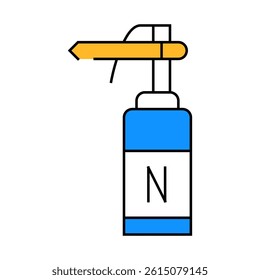 cryodestruction tool line icon vector. cryodestruction tool sign. isolated symbol illustration