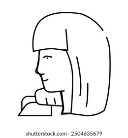 Kryolipolyse Behandlungslinie Ikone Vektor. Kryolipolyse-Behandlungszeichen. isoliertes Kontursymbol, schwarze Illustration