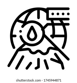 cryolithology science icon vector. cryolithology science sign. isolated contour symbol illustration