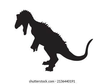 Cryolophosaurus  , Dinosaur on isolationbackground    .