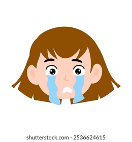 cryong, smile, angry emoticon girls  cartoon design