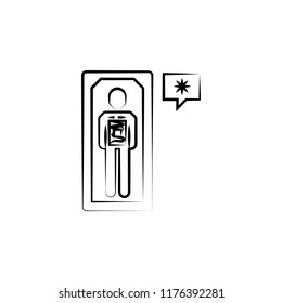 Cryonics icon. Element of mad science icon for mobile concept and web apps. Hand drawn Cryonics icon can be used for web and mobile