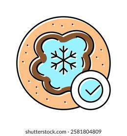 cryosurgery freeze color icon vector. cryosurgery freeze sign. isolated symbol illustration