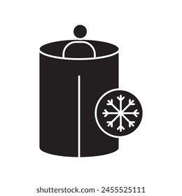 Vector plano negro ilustración de estilo de moda sobre fondo blanco..eps