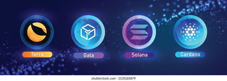 crypto altcoins terra luna, gala games, Solana, cardano ada 