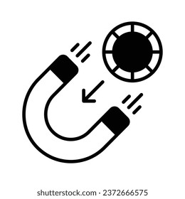 Crypto attraction vector design in modern design style, customizable vector design