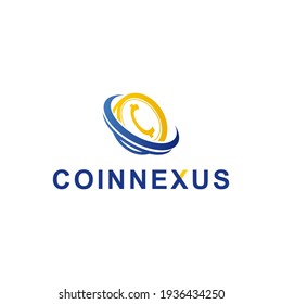 Crypto Bitcoin Coinnexus Logo Tamplate 