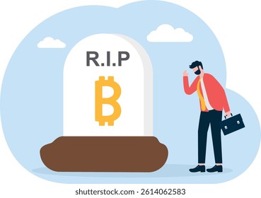 Crypto or bitcoin is a dead concept. Cryptocurrency Crisis. The collapse of the stock market or bitcoin.

