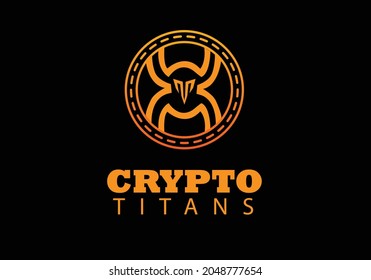 cripto, bitcoin, NFT, moneda digital, plantilla, tipografía moda digital minimalista futuro creativo logo gráfico vector 