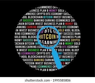 crypto bitcoin t shirt design graphic vector  