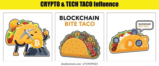 Crypto Blockchain Bite Tacos com Mineração e Ativos Digitais Palavras-chave: taco, cripto, bitcoin