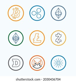 icono criptográfico de línea de negrita