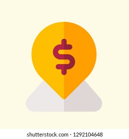 Crypto Business Flat Icon Vector Graphic Download Template Modern