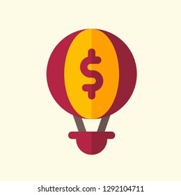 Crypto Business Flat Icon Vector Graphic Download Template Modern