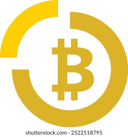 Crypto Chart Icon or Illustration for Visualizing Cryptocurrency Trends and Data