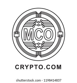 crypto coin  Cryptocurrency  icon outline