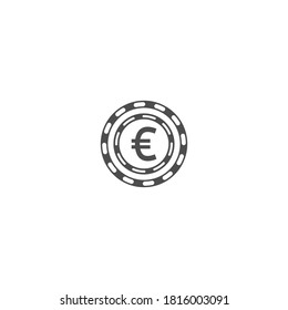 Crypto coin icon design concept vector