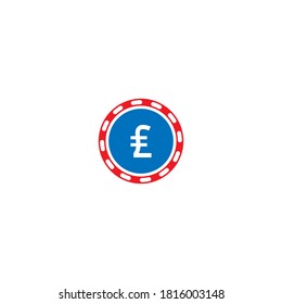 Crypto coin icon design concept vector