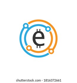 Crypto coin icon design concept vector