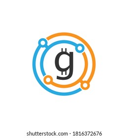 Design-Konzept für Kryptomünzen-Symbol, Vektorgrafik