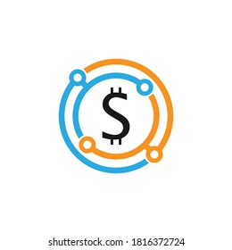 Crypto coin icon design concept vector
