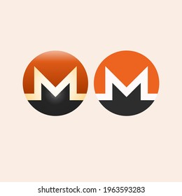 crypto coin logo vector for digital finance business, future, technology, computers, internet networks, websites, internet, digital transactions