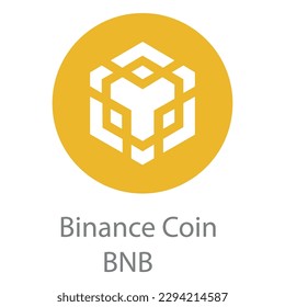 Crypto coins Market. Trending cryptocurrency. Digital cryptocurrency, DeFi, token icons. Bitcoin. Binance Coin