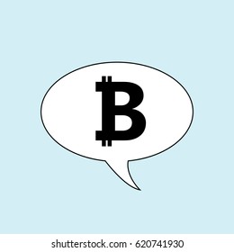 Crypto currency. Bitcoin. Vector