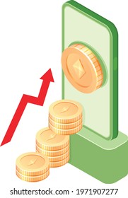 Crypto Currency Blockchain Ethereum at the world