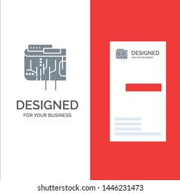 Crypto currency, Currency, Digital, Internet, Multi Grey Logo Design and Business Card Template