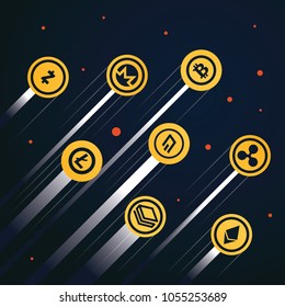 CRYPTO CURRENCY FLYING TO THE MOON